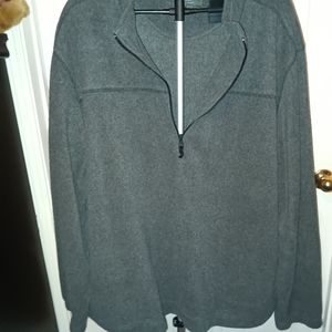 Saddlebred Tall Man Gray Quarter Zipper Pullover Fleece Jacket with pockets